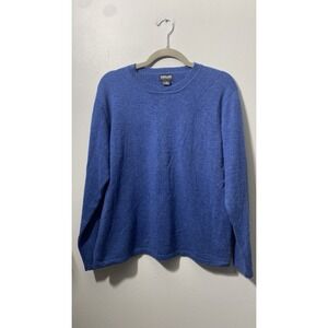 Kirkland Signature Mens 100% Cashmere Crew Neck Raglan Sweater Classic Money SzL